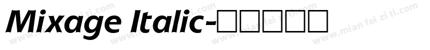 Mixage Italic字体转换